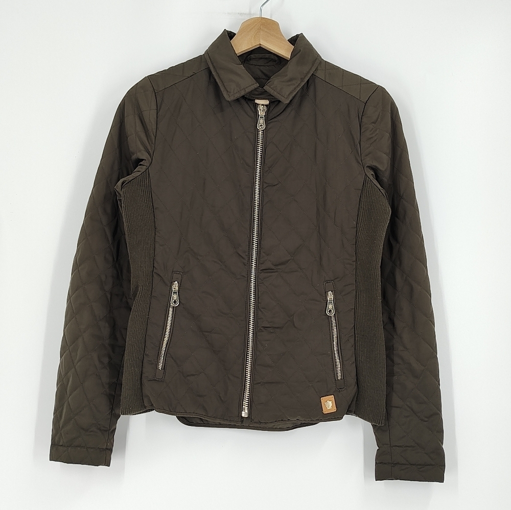 Massimo Dutti Quilted Zip Jacket